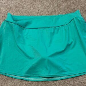 Vibrant Teal Swim Skirt